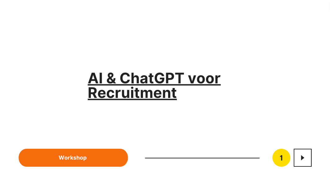 AI en ChatGPT voor Recruitment